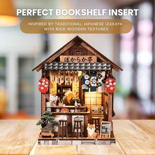 DIY Book Nook Kit LED 3D Wooden Puzzle (The Mellow Pub) - Image 3