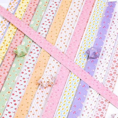 600 Sheets Paper Star Strips for DIY Hand Art Crafts, Double-Sided Printing Origami Paper for Star Jar, Wish Bottles, Home Decoration (Cherry Blossoms) - Image 6