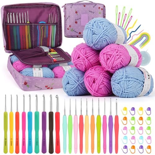 Coopay Crochet Kit for Beginners, 50PCS Crochet Starter Kit by Coopay