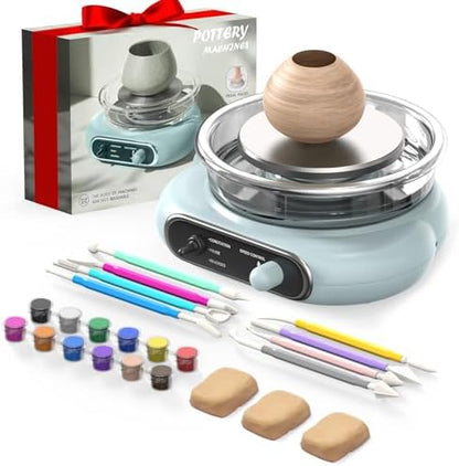 Alldeer Mini Pottery Wheel for Kids Teens Beginners Starters by Alldeer