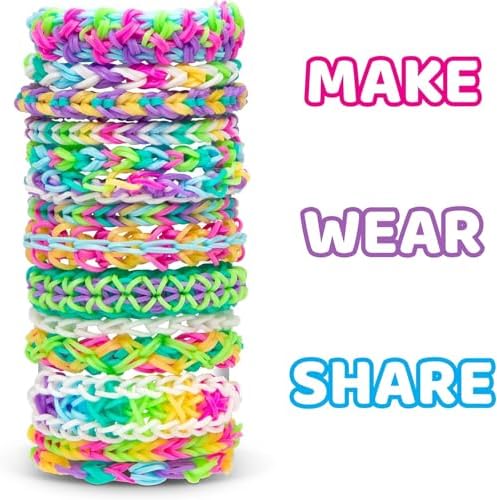 Rainbow Loom Original Rubber Band Bracelet Making Kit with Metal Hook - Image 2