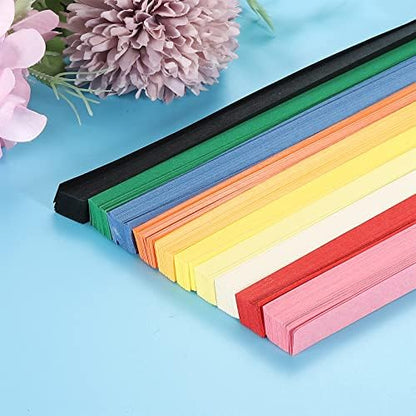 PATIKIL 180 Sheets Origami Stars Papers Double Sided Bright Red L24cm 10 Colors for Arts Crafts, DIY Gift Decor - Image 4