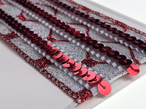DIY Greeting Card Kit - Ribbon Cards - Handmade DIY Card Kits - Card Making Kit, Thank You & Birthday Cards - Card Kit for 10 Project Card (Crimson & Lace) - Image 4