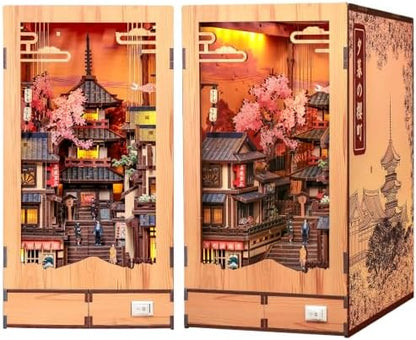 Cutefun DIY Book Nook Kit - Japanese Kyoto 3D Wooden Puzzle 400+ Pieces by Cutefun