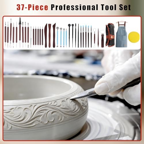 14" 450W Electric Pottery Wheel with LCD Panel Adjustable Speed Foot Pedal,Detachable Basin,Heighten Desk Legs,Clay Toolfor Kids, Adults, Beginners, Home DIY & Professional Pottery Making - Image 4