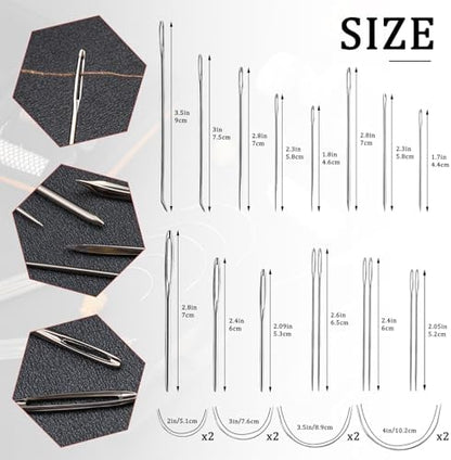 Sewing Kit for Adults, 38 Pcs Heavy Duty Sewing Kit with Upholstery Needles - Image 3