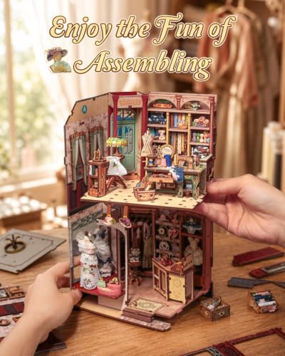 Cutebee Book Nook Kit, Miniature Dollhouse Kit (MargueriteTailor) - Image 5