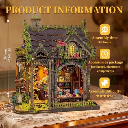 Book Nook Kit DIY Miniature House 3D Wooden Puzzle - Myriad Realms Club - Image 2