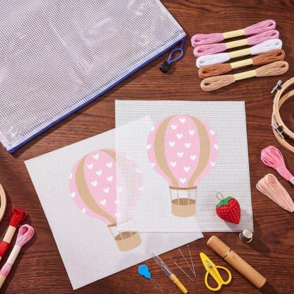 XunYee Needlepoint Canvas Kit, Hot Air Balloon - Image 5