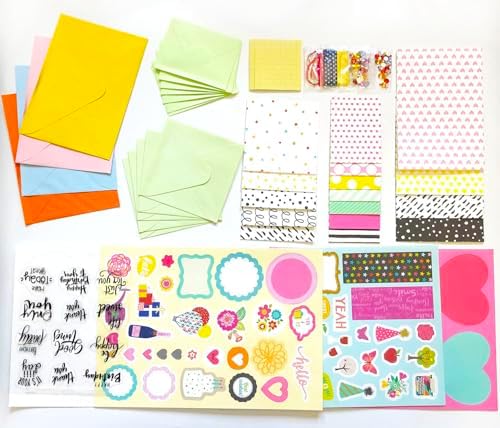 Huralona Greeting Card Making Supplies Envelope Kit Gift Anniversary Craft - Image 2