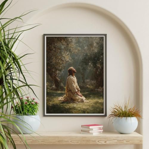 Vintage Jesus Paint by Numbers Kit for Adults Framed Canvas, Frameworkless - Image 5