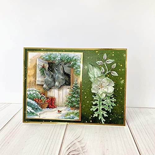 Katy Sue Christmas Selection Die-Cut Decoupage Pack. Contains 24 Pre-Cut Die Cut Decoupage Paper Sheets for Your Christmas Card Making Supplies. 3 Copies of 8 Different Christmas & Holiday Designs - Image 4