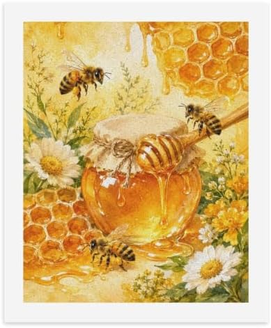 Bozfoxa Paint by Numbers Kit for Adults Beginner Honey Bee Garden by Unknown