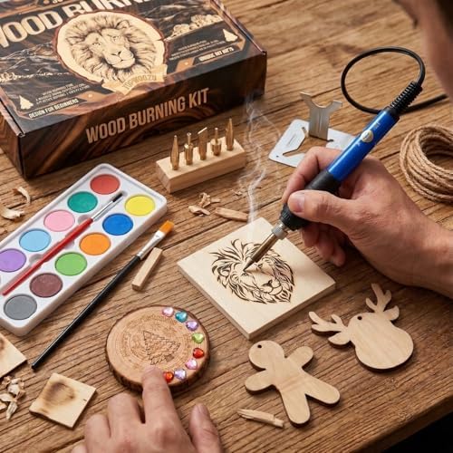 TOPWOOZU Wood Burning Tool Kit for Adults Beginners Christmas Gifts for Men - Image 3