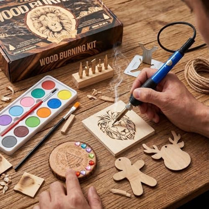 TOPWOOZU Wood Burning Tool Kit for Adults Beginners Christmas Gifts for Men - Image 3