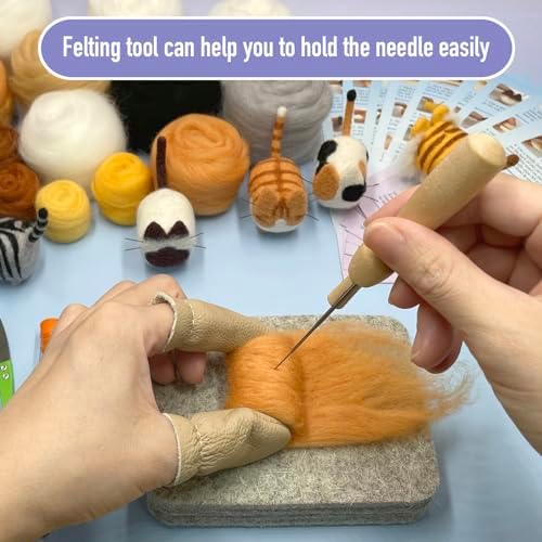 Truslin Needle Felting Kit, 12 Pcs Doll Making Needle Felting Starter Kit - Image 4