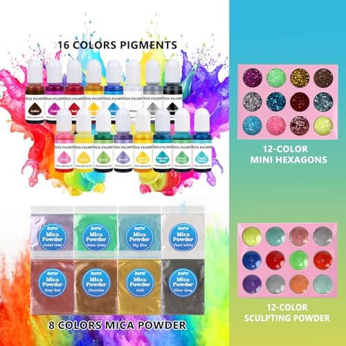 OcePor Epoxy Resin 1 Gallon，Clear Epoxy Resin Kit with 16 Pigments - Image 5