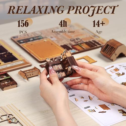 Fsolis Book Nook Kit - DIY Miniature House Kit - Image 4