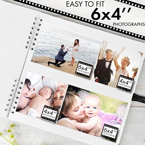 Scrapbook Album, 80 Pages, 11 x 11 Inch, White Photo Album, Scrap Book - Image 4