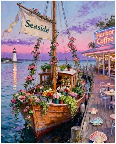 XTCIXAL Paint by Numbers Kit for Adults, Sailboat, 16X20 Inch by XTCIXAL