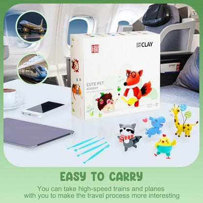 LOUFOR Air Dry Clay Kits for Kids, 12 Boxes - Image 6