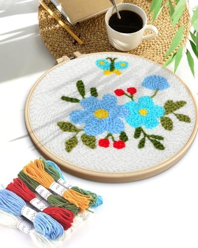 TINDTOP Punch Needle Embroidery Kits, Flowers Punch Needle Kits for Adults - Image 7