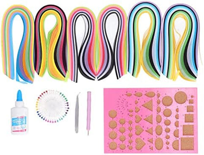 COMTERVI Paper Quilling Kits Creative Colorful DIY Crafts for Beginners Adults Kids Art Supplies - Image 2