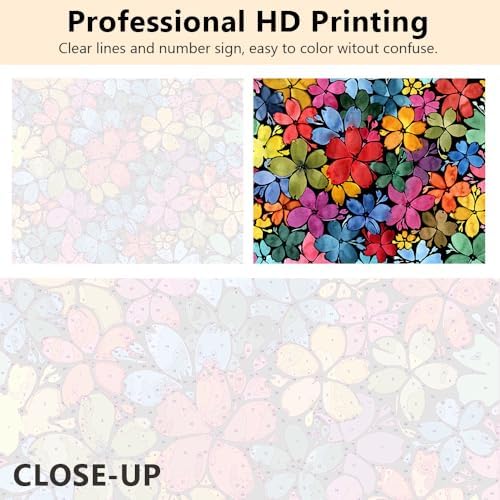 TUMOVO Paint by Numbers Kit for Adults Beginner Flower Botanical Art - Image 5