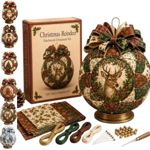 Christmas Classics Patchwork Ornament DIY Kit, Patchwork Ornament Kit (*E) by Unknown