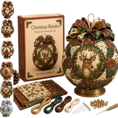 Christmas Classics Patchwork Ornament DIY Kit, Patchwork Ornament Kit (*E) by Unknown