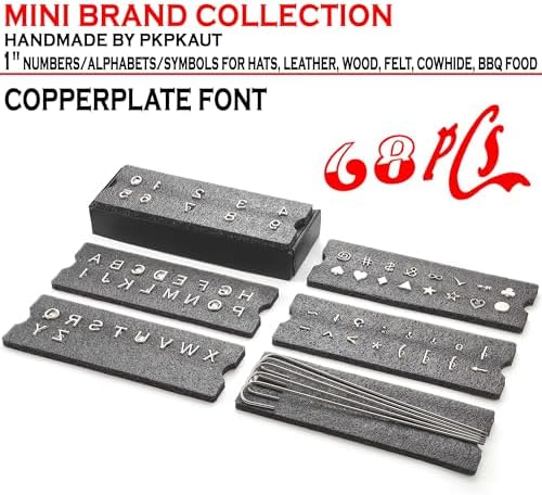 68Pcs 1" Custom Branding Iron for Wood, Leather Branding Stamp Kit - Image 2