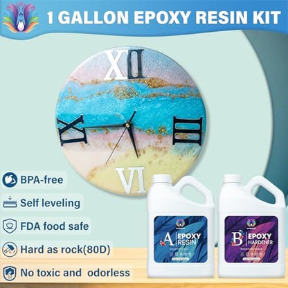 Vivresina Epoxy Resin Kit 1 Gallon, Resina Epoxica with Pump for Crafts - Image 2