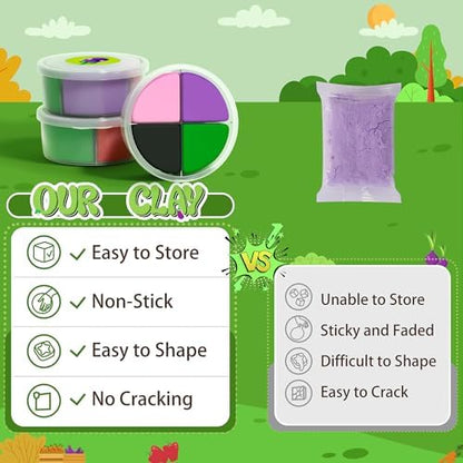Aestd-ST Air Dry Clay Kit - Vegetable Theme, Modeling Clay for Kids - Image 4