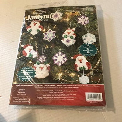 Janlynn Corp. Counted Cross Stitch Kit, Santa's Snowflake Ornament Collection by Janlynn