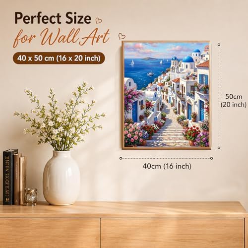AUKELHJ Paint by Numbers Kit for Adults Beginner, Landscape, 16x20 inch - Image 3