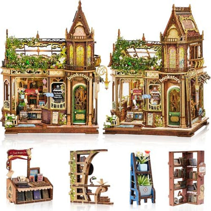 CRIOLPO Book Nook Kits Miniature House Kit for Adults with LED Lights - Image 2