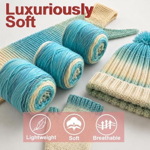 Knitting Kit for Beginners, Complete Starter Kit for Scarf, Hat, Gloves - Image 5