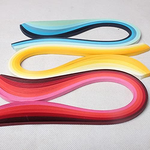 ODETOJOY Quilling Paper Gradient Quilling Strips 5MM Crafts Paper Filigrana Color Ramps Chromatic Crescendo 120pcs Length 21inch (Pink) - Image 7