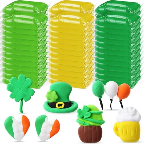 VioraWhite 72 Pcs 38oz Air Dry Clay Bulk Modeling Clay,Green and Yellow by VioraWhite