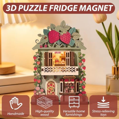 Book Nook Kit DIY Miniature House 3D Wooden Puzzle Bookshelf Decor - Image 5