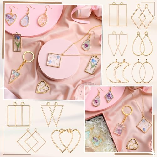 Inbagi 180 Pcs Open Bezels for Resin Jewelry - Image 4