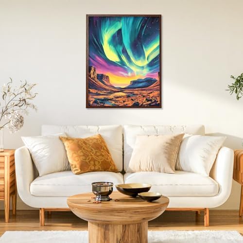 Paint by Numbers Kit for Adults, Aurora DIY Painting Kit, 16x20 Inch - Image 2