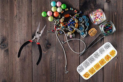 Paxcoo 1200Pcs Open Jump Rings and Lobster Clasps Jewelry Findings Kit with Pliers for Jewelry Making (Silver and Gold) - Image 6