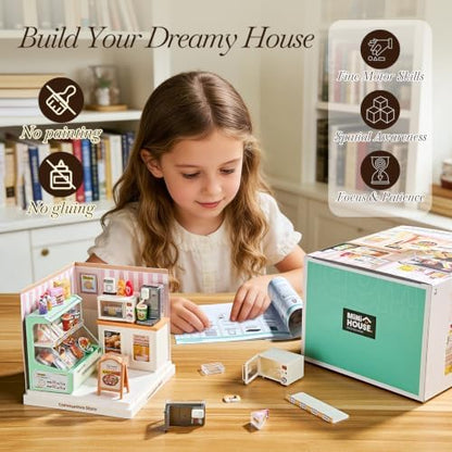 Miniature Convenience Store House DIY Kit, Mini Shop Scene - Image 3