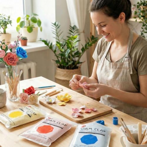 BOHS Foam Clay, 3 Primary Colors, Air Dry Modeling Clay, 3.3 lb - Image 2