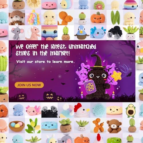 Crochetta Crochet Kit for Beginners, Crochet Starter Kit w Step-by-Step Video Tutorials, Beginner Crochet Kit for Adults Kids Women Men Complete Kit Included (Axolotl Wizard) - Image 6