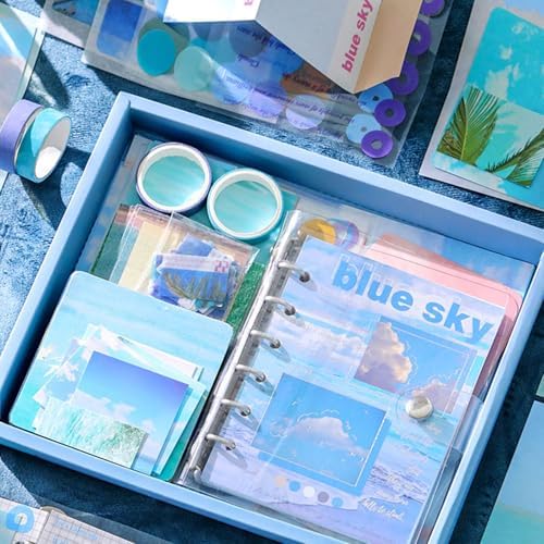 Scrapbooking Supplies Kit, A6 Grid Notebook, Vintage Junk Journaling Kit - Image 7