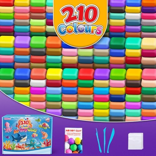 ESSENSON Air Dry Clay 210 Colors, Modeling Clay for Kids - Image 2