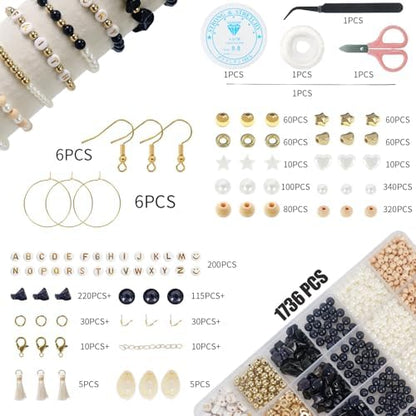 Jewelry Making Supplies Kit, Bracelet Making Kit, Natural Stone Beads - Image 2