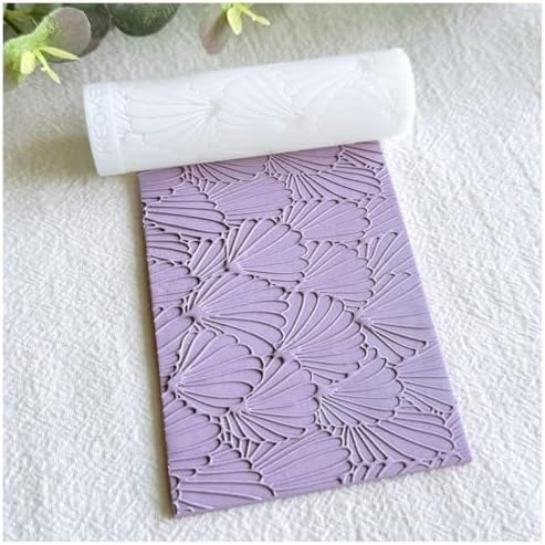 KEOKER Polymer Clay Texture Roller, Polymer Clay Roller for Making Earrings, Like Polymer Clay Texture Sheets, Great Work with Polymer Clay Cutters (Boho A), Floral A by Keoker